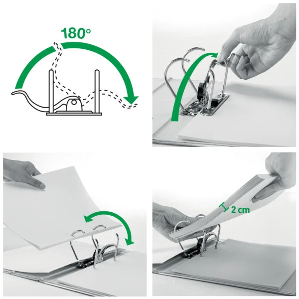 LEITZ Ordner Swiss Edition 180° 8 cm