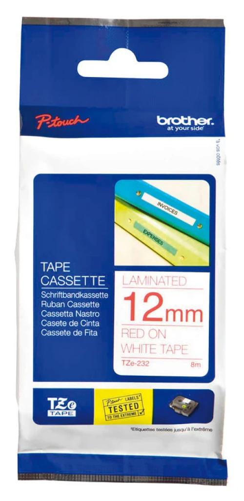 BROTHER P-TOUCH® TZe-232 Schriftband, 12 mm x 8 m