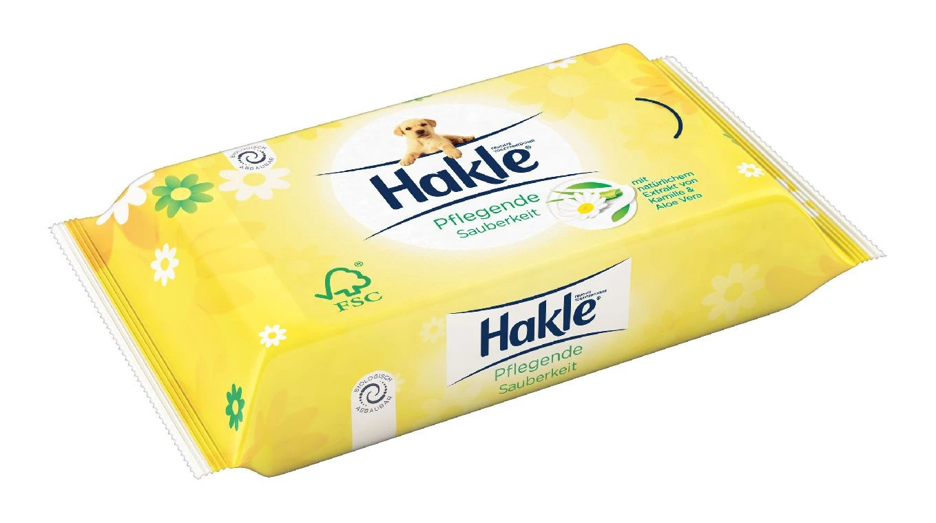 HAKLE Lingettes humides Propreté Traitante 4 paquets