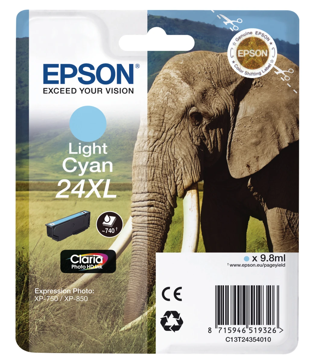 EPSON 24XL Cartocue d'encre light cyan