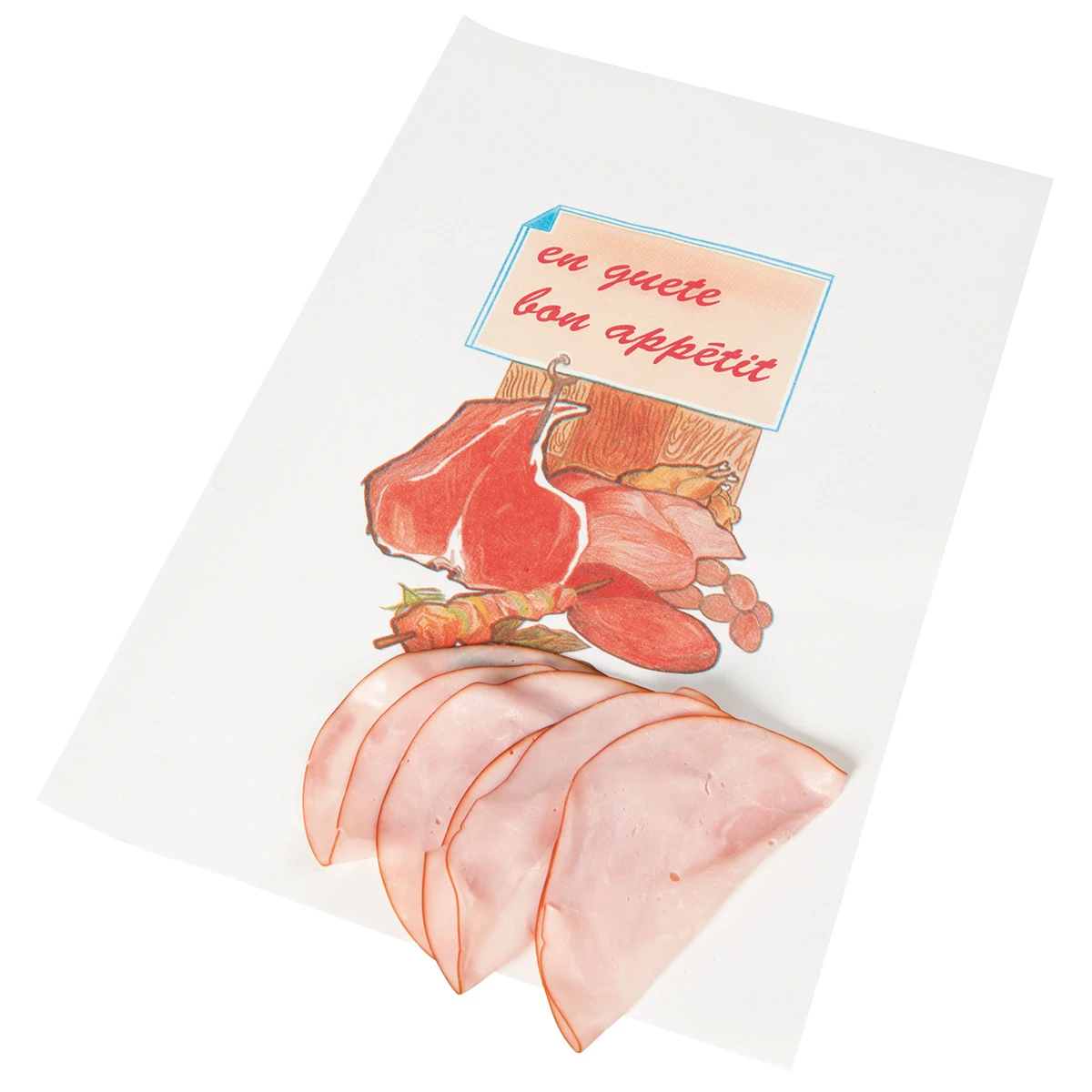 Papier pour emballer la viande kraft super avec motif viande, 20 kg