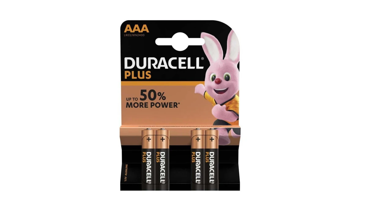 DURACELL Piles PlusPower LR03 AAA - 4 pcs.