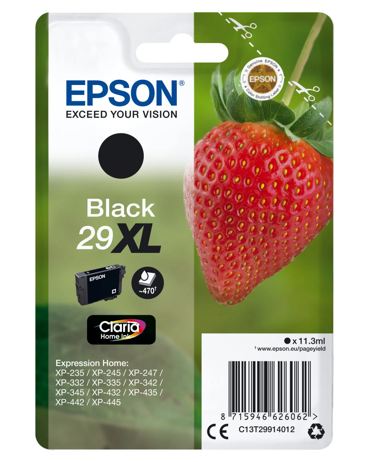 EPSON Tintenpatrone 29XL schwarz