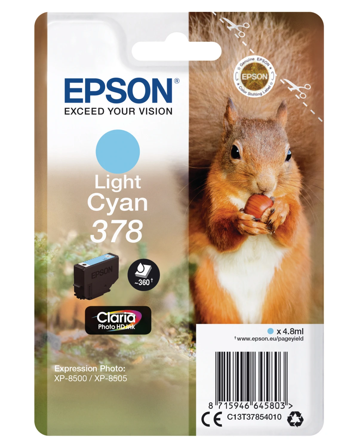 EPSON Tintenpatrone 378 light cyan
