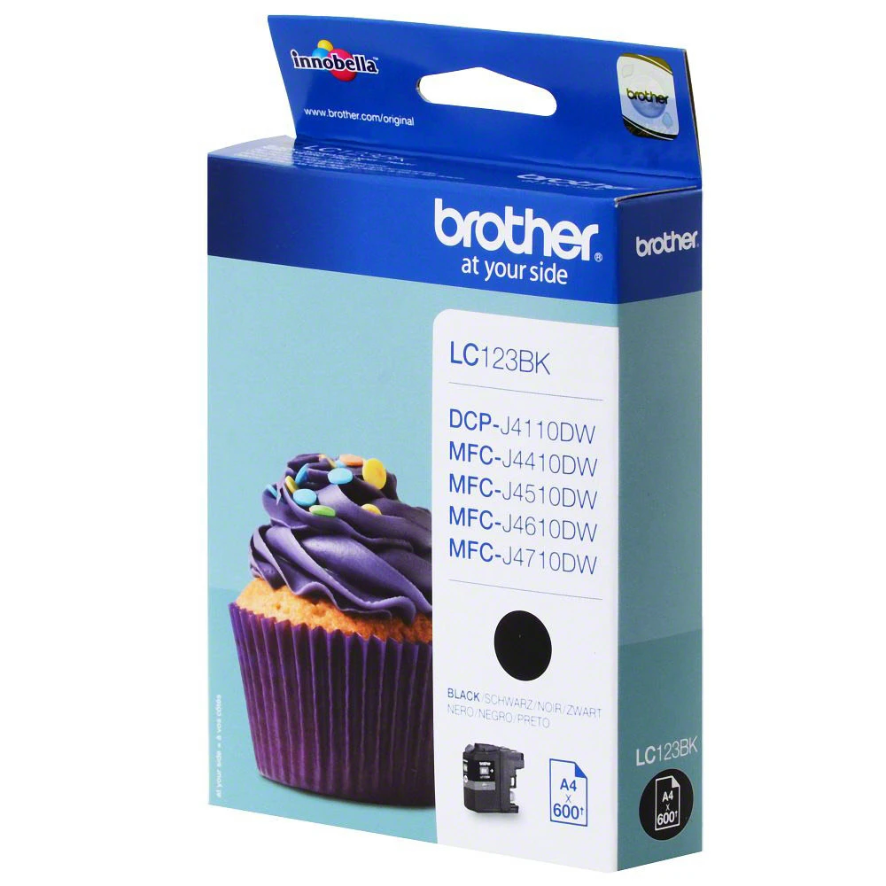 BROTHER Tintenpatrone schwarz LC-123BK