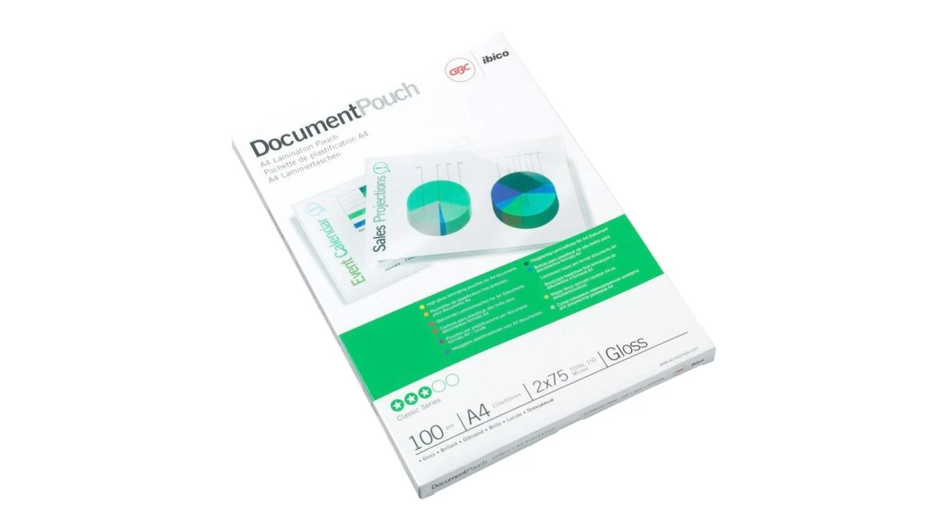 GBC Premium film de plastification A4, 175my, 100 pcs.