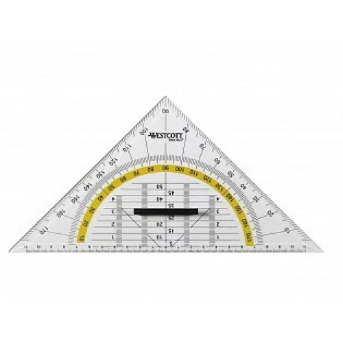 WESTCOTT Geodreieck 22 cm mit Griff