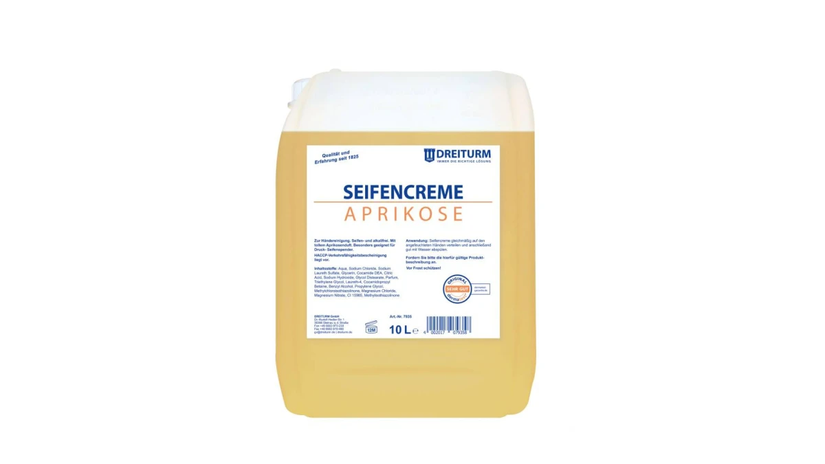 DREITURM Crème de savon Abricot 10 L