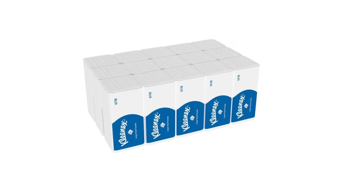 KLEENEX Essuie-mains en papier Ultra pliage V, 2 couches, blanc