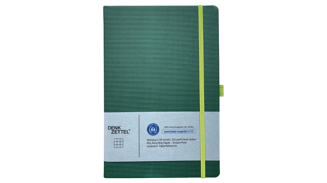 DENKZETTEL® Notizbuch Tenax - A5 - Blauer Engel