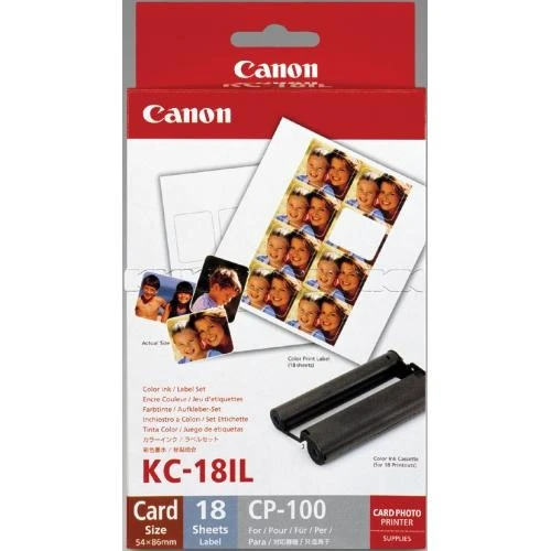 CANON KC18IL Encre Couleur/Etiquette 8.6 x 5.4 cm