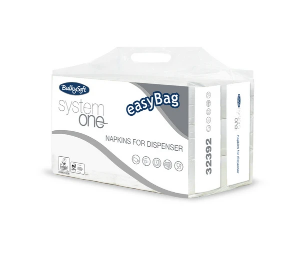 BULKYSOFT Serviettes pour distributeur 2 couches 6'000 pièces
