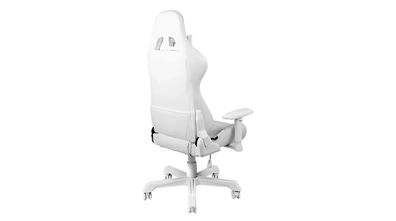 DELTACO Fauteuil gaming RGB LED blanc GAM-080-W