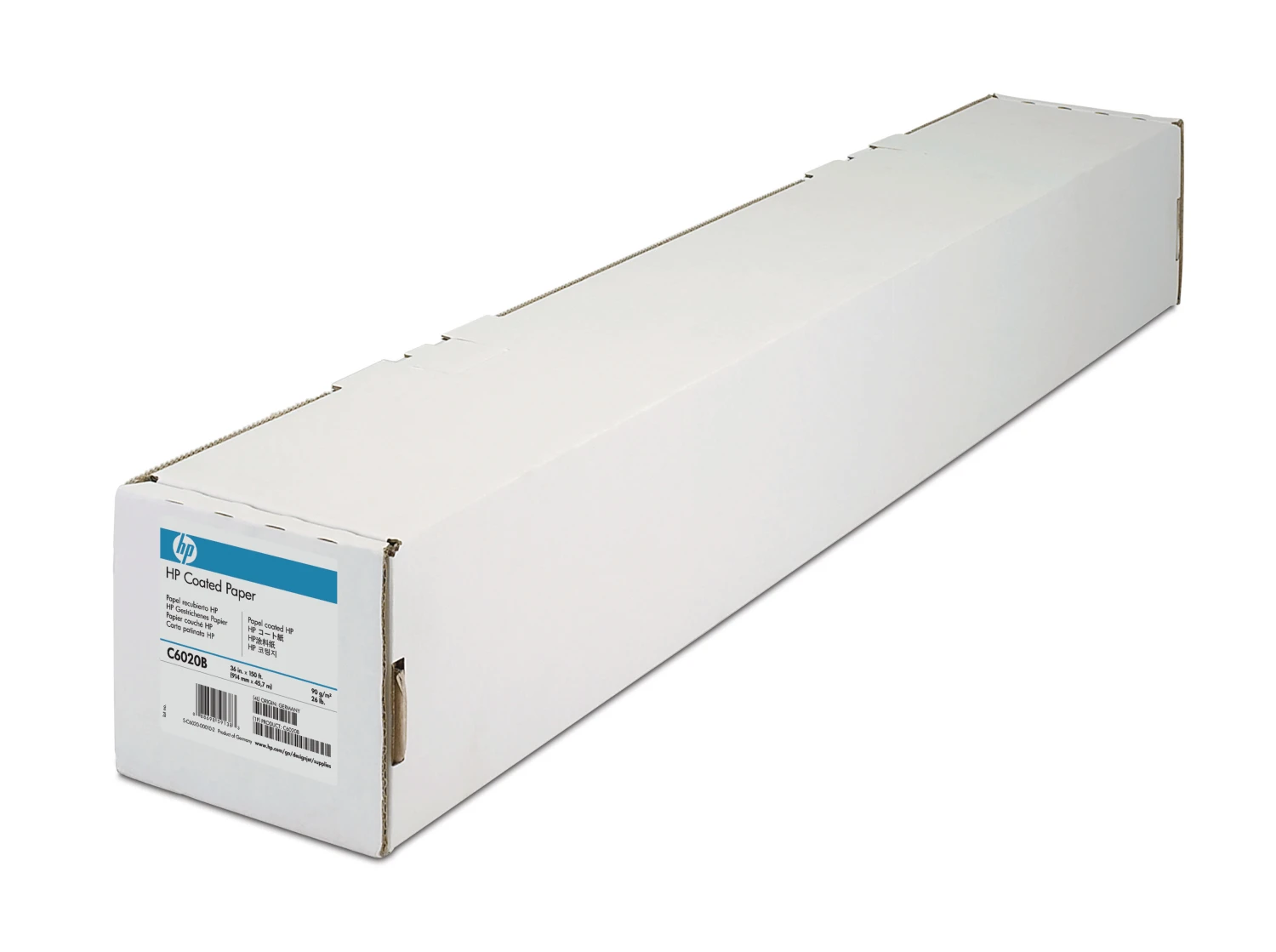 HP Coated Papier weiss inkjet 90g/m2 914mm x 45.7m 1 Rolle C6020B