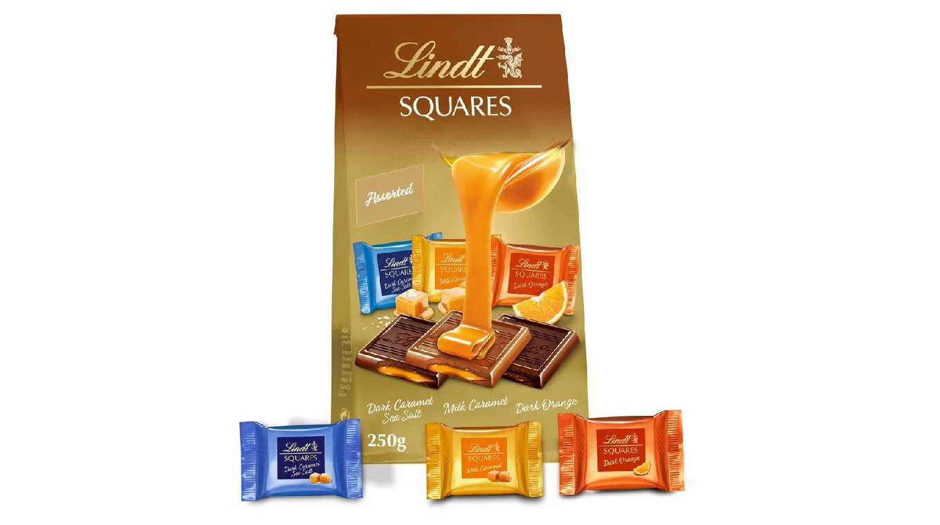 LINDT Squares Pralinés Assortiert 250g