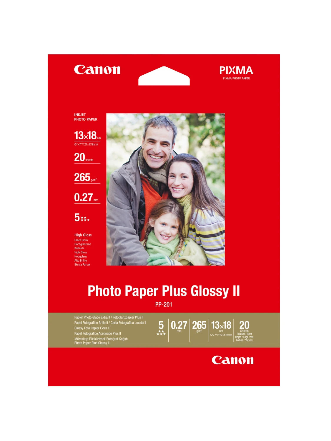 CANON 2311B018 Papier photo 13 x18 cm, 260 g/m2