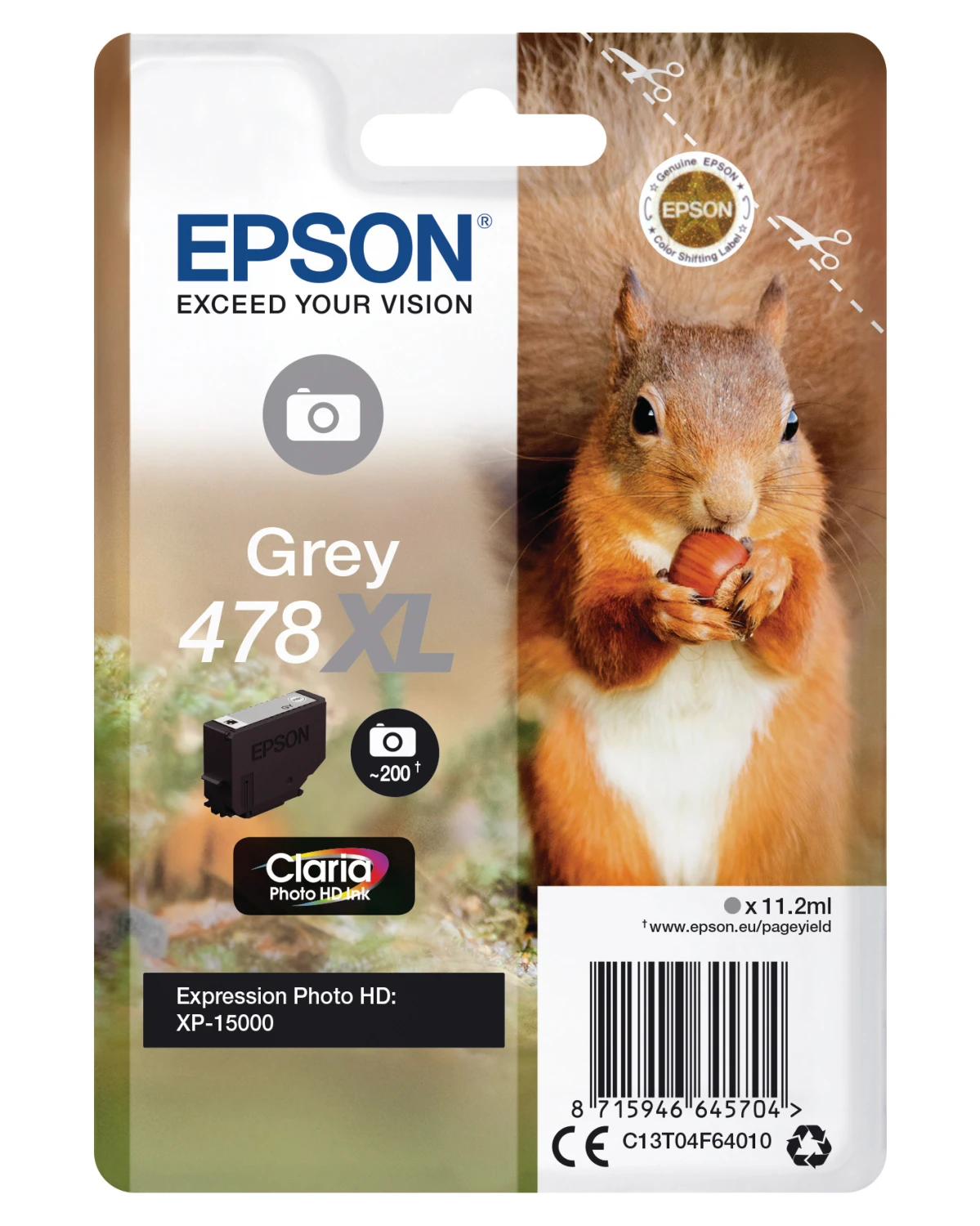 EPSON Tintenpatrone 478XL grau