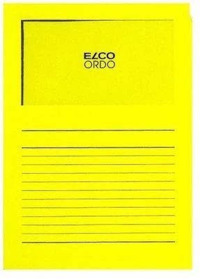 ELCO Ordo Classico avec lignes, jaune intense, paquet de 100 pièces