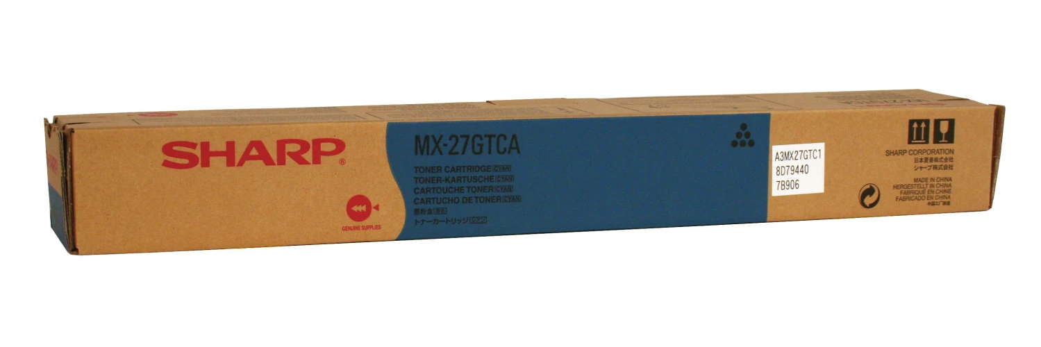 SHARP MX-27GTCA Cartouche toner cyan