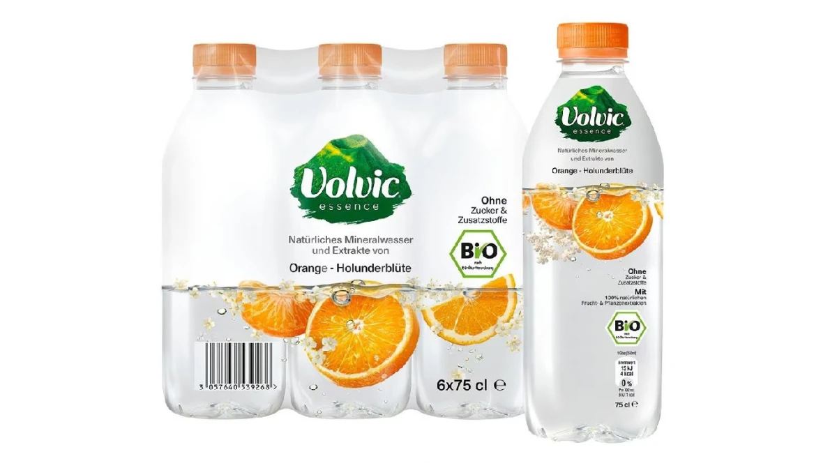 VOLVIC Essence Orange Fleur de sureau 6 x 7.5 dl