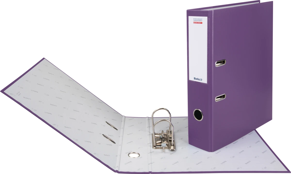 Classeur fédéral Biella, largeur de dos 7 cm, violet