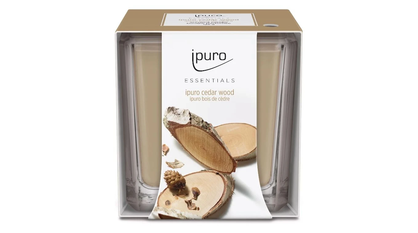 IPURO Bougie parfumée Essentials Cedar Wood