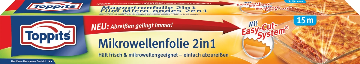 TOPPITS Mikrowellenfolie 2in1