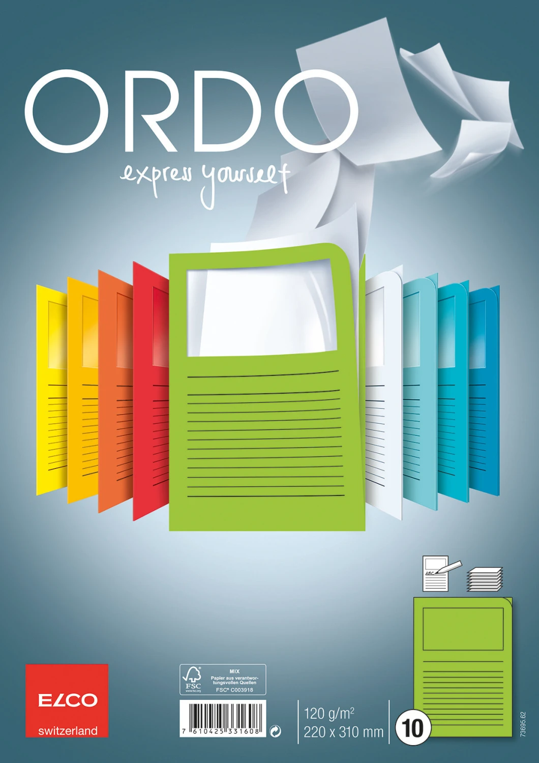 ELCO Organisationsmappen Ordo A4 mit Fenster 10 Stk.