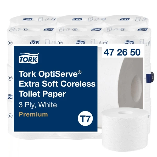 TORK Papier toilette Premium OptiServe Jumbo Midi 3 couches, 18 rouleaux