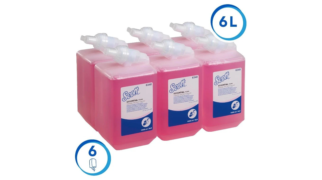SCOTT Schaumseife Essential 6 x 1 L