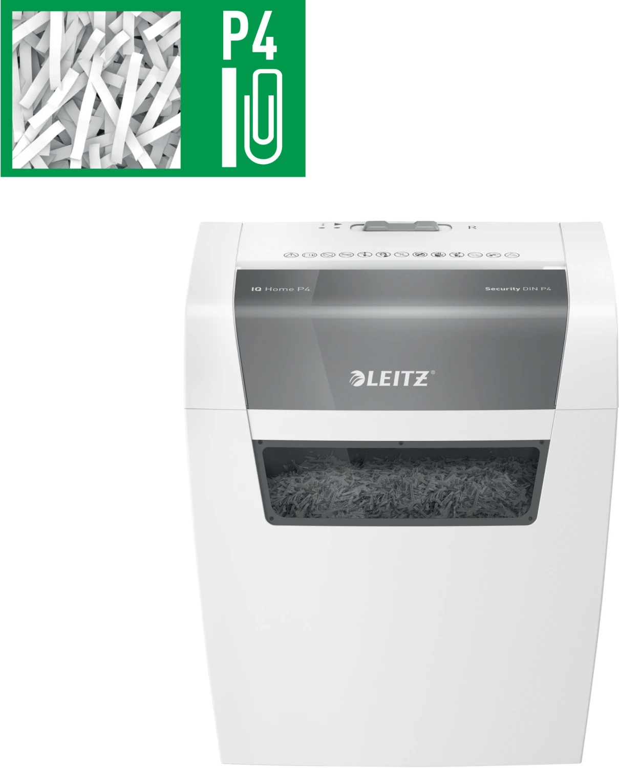 LEITZ Destructeur de documents IQ Home, P-4, 15lt