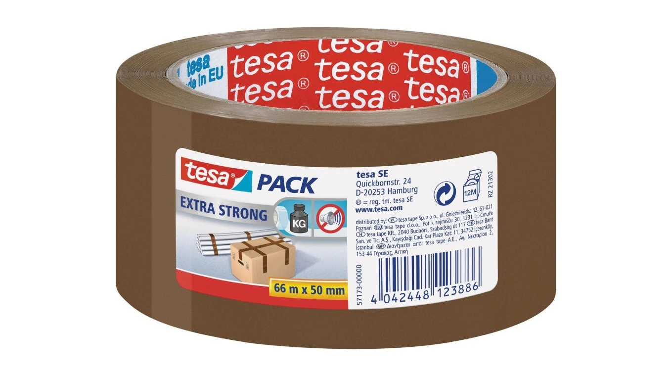 TESA Extra Strong ruban d'emballage brun 50 mm x 66 m