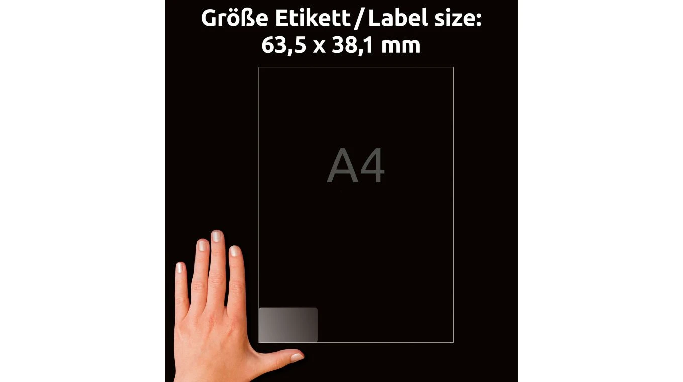 AVERY ZWECKFORM L7560-25 Adressetiketten, 63.5 x 38.1 mm