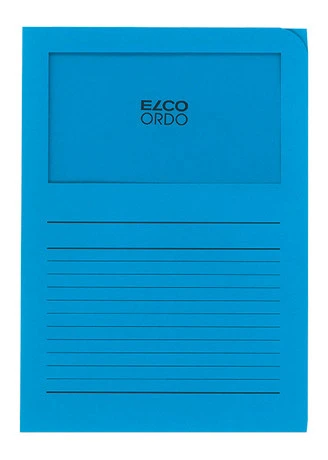 ELCO Ordo Classico mit Linien, intensivblau, Pack à 100 Stück