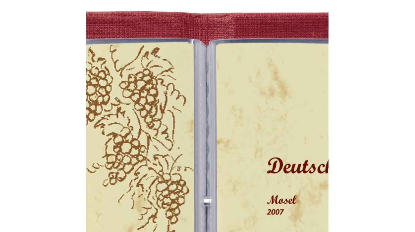 SIGEL Porte-menu - avec reliure à vis - 8 pages