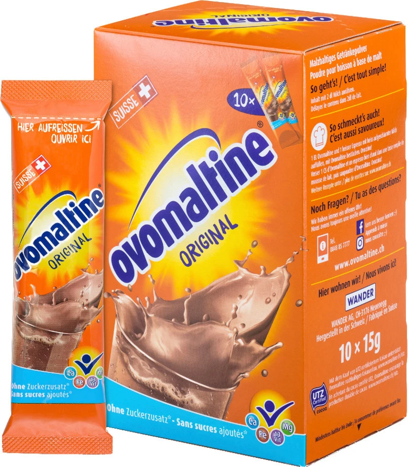 OVOMALTINE Poudre en stick 10 x 1.5 g