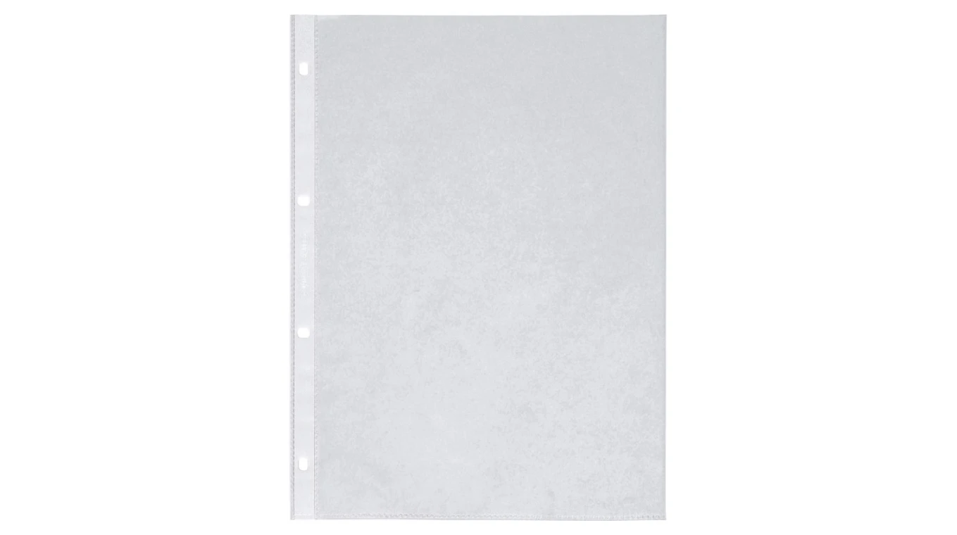 Q-Conncect Poches transparent A4 PP lisses 100my, 100 pièces