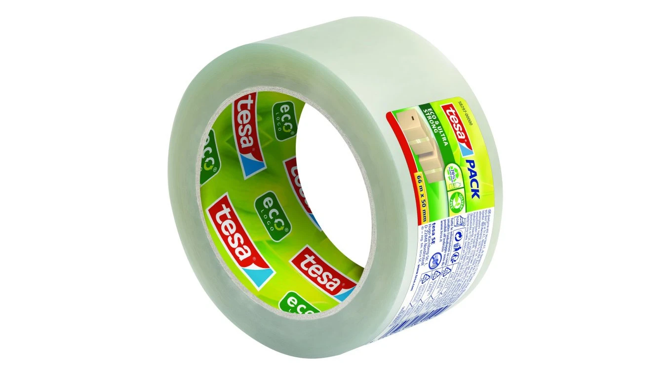 TESA Ruban d'emballage Eco & Ultra Strong 50 mm x 66 m