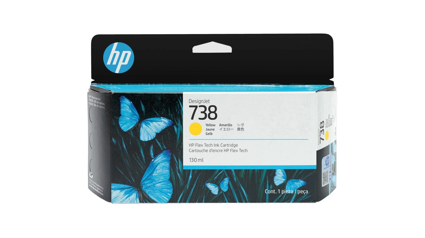 HP Tintenpatrone 738 yellow