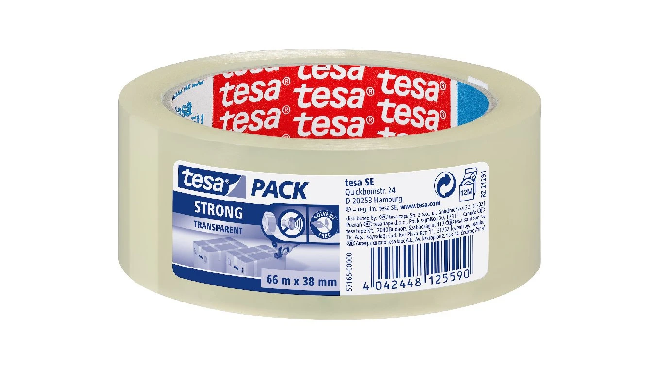 TESA Verpackungsband transparent 38 mm x 66 m
