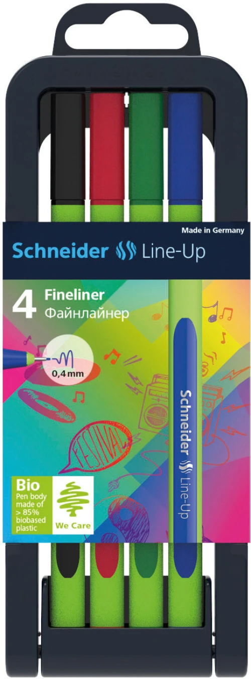 SCHNEIDER Fineliner Line-Up 4 Farben