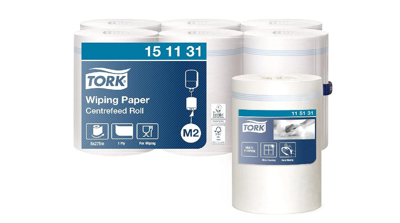 TORK Papierwischtücher Advanced Midi 1-lagig, 6 Rollen