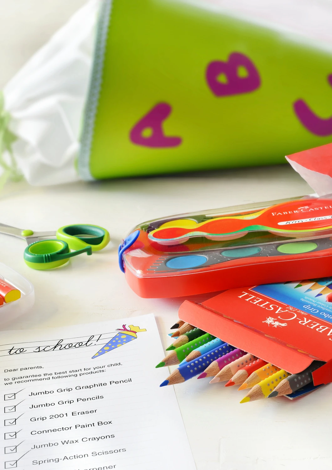 FABER-CASTELL Farbstifte Jumbo GRIP 12 Farben