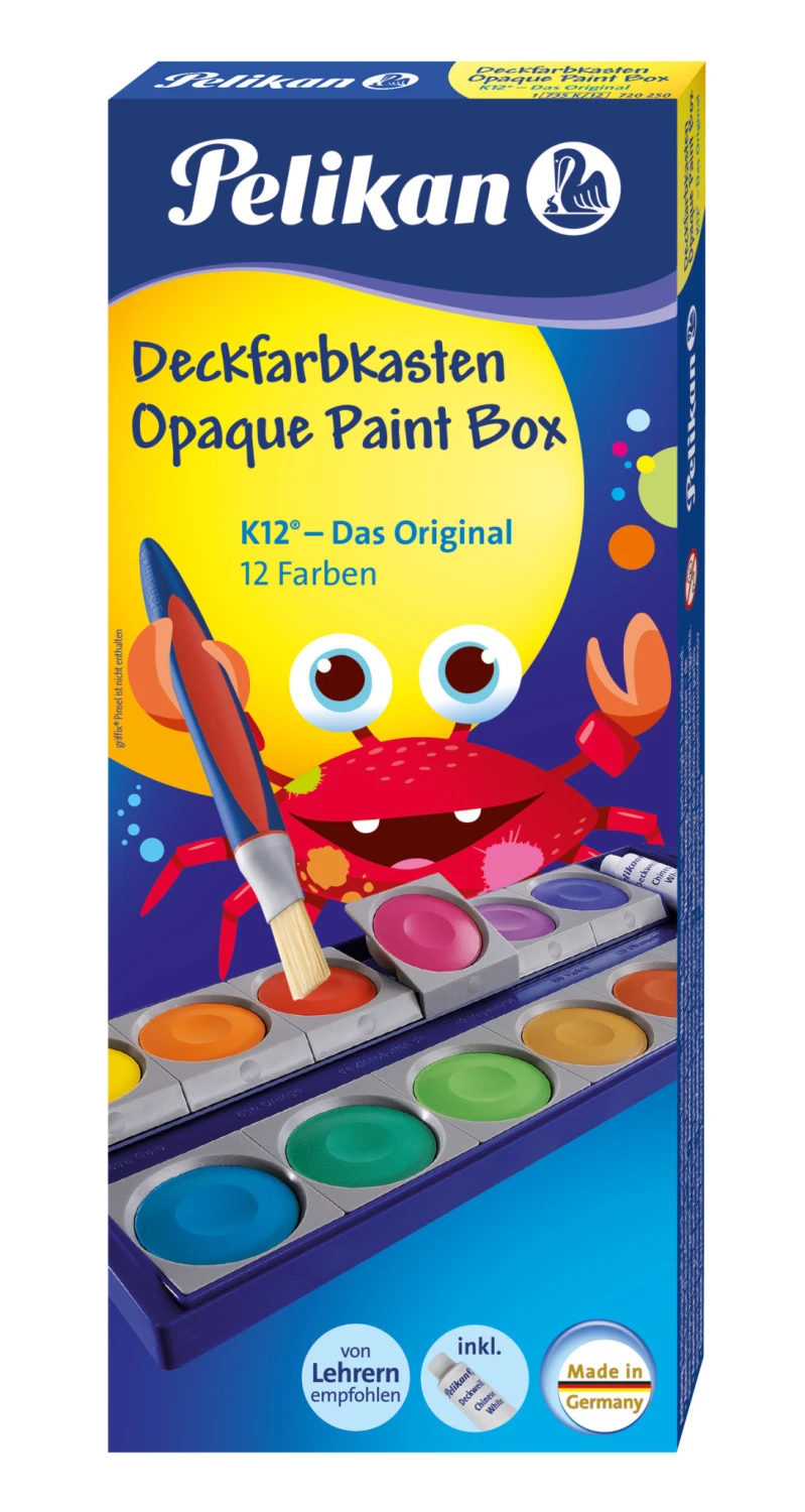 PELIKAN Couleur opaquen 12 couleurs