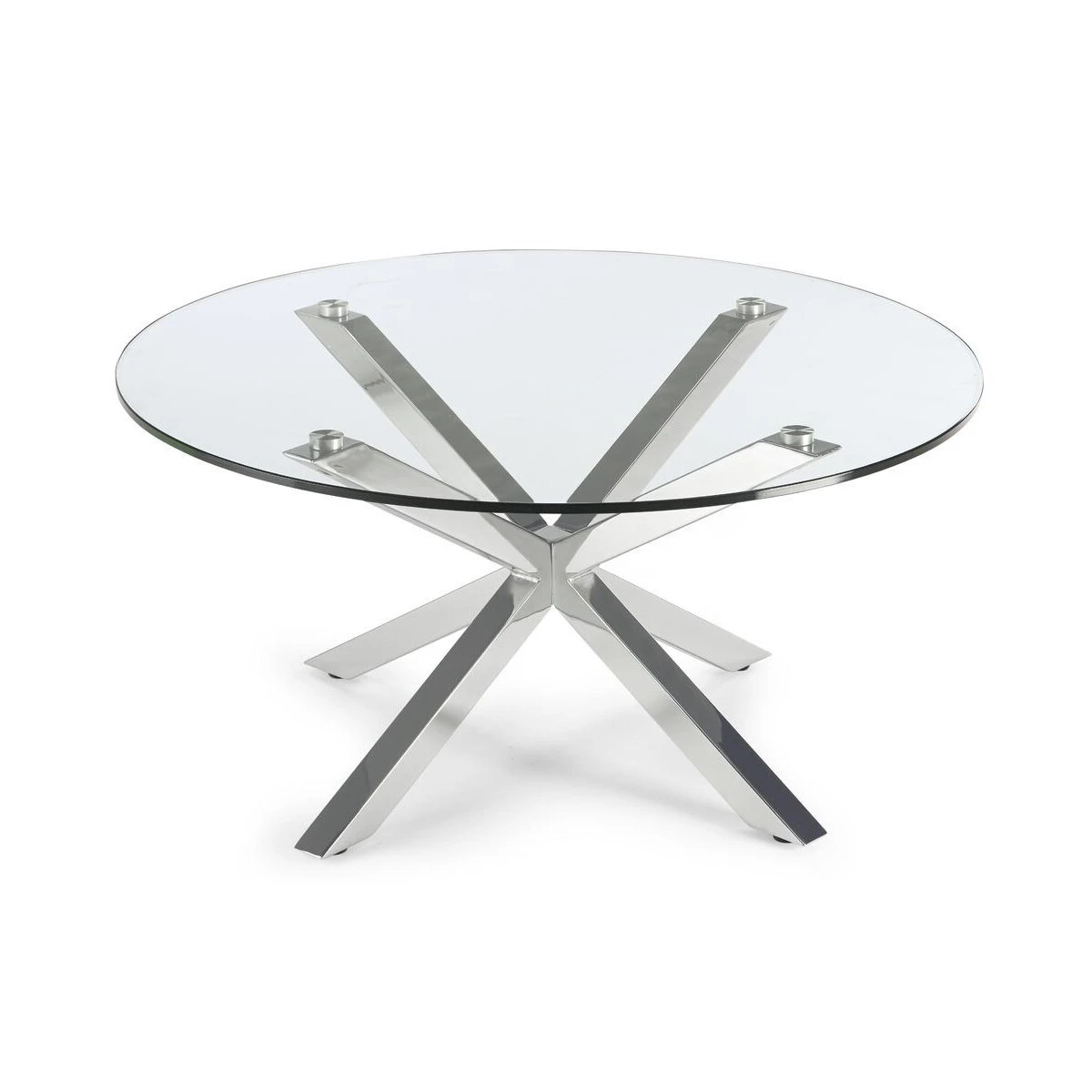 Table en verre Xitta, plateau en verre de sécurité ESG
