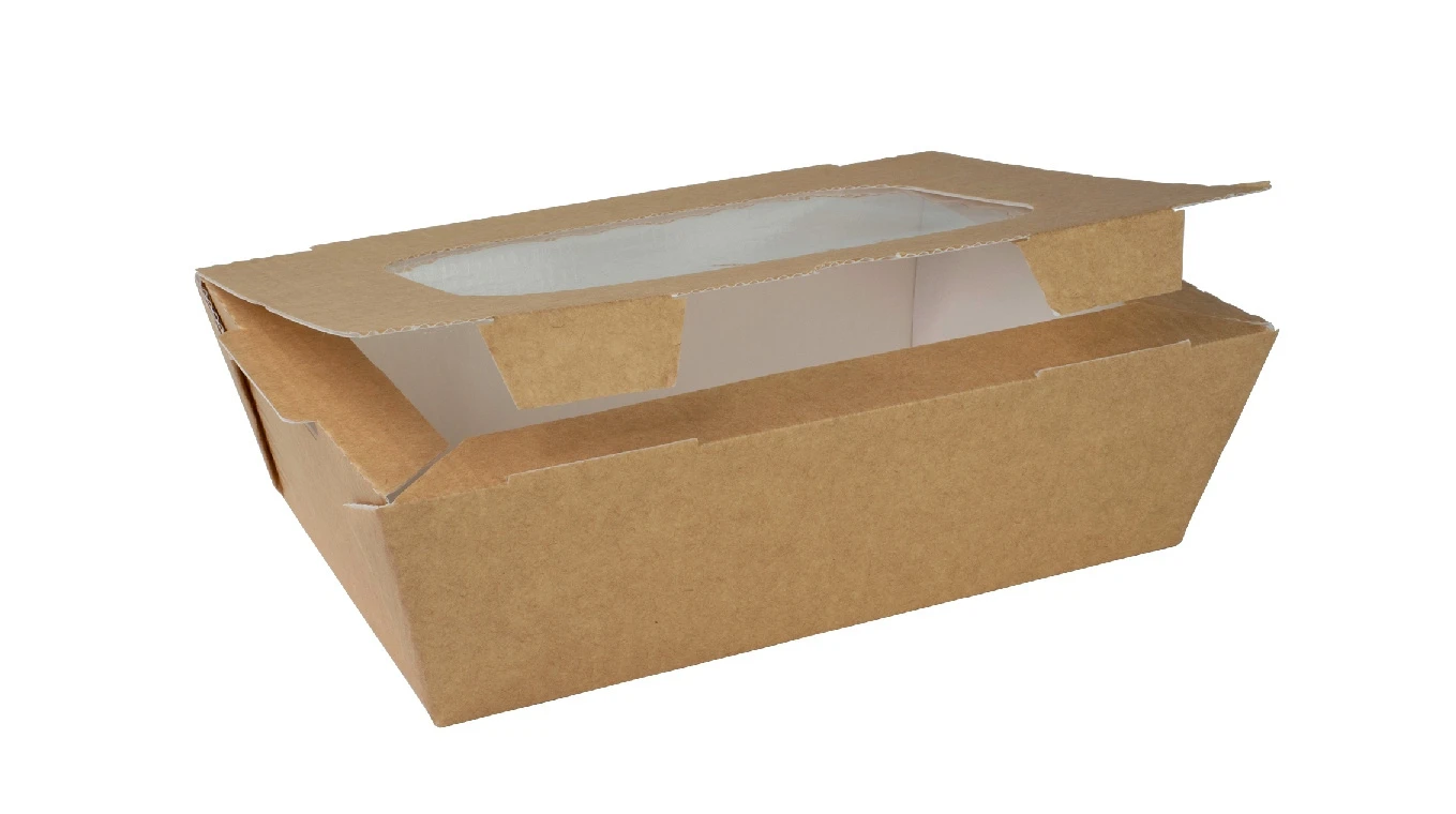 Snack-Box Food to go large mit Fenster 1'000 ml, 136 Stück