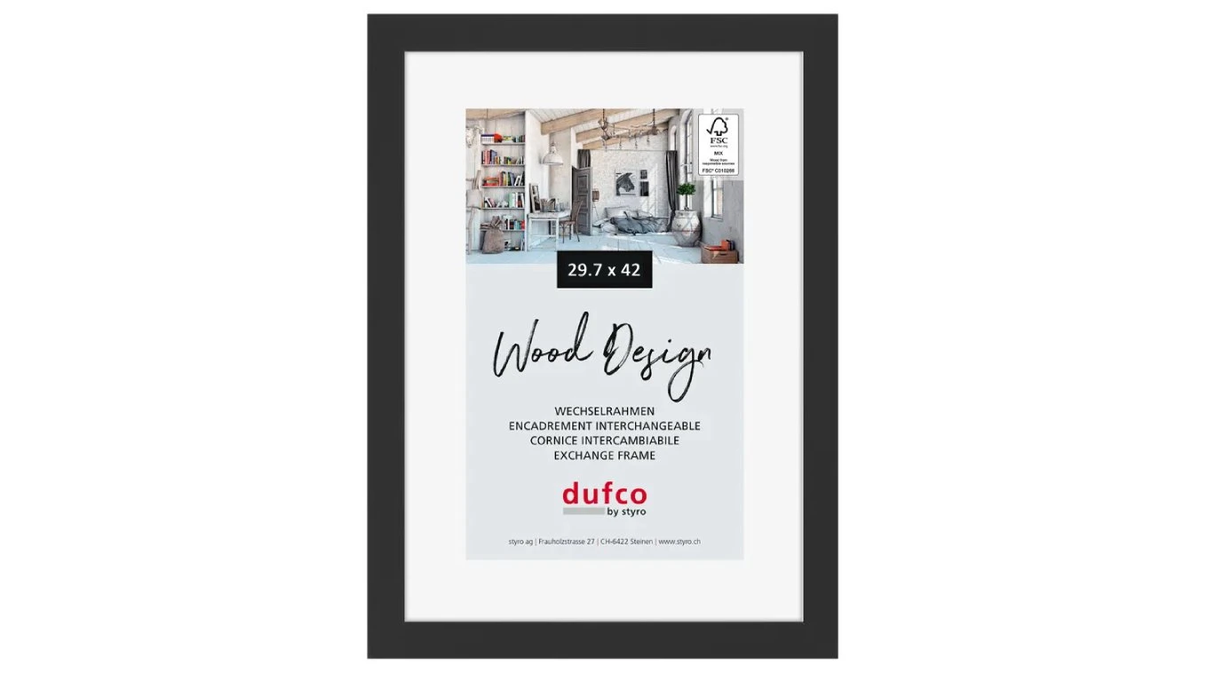 DUFCO "Toronto" Cadre photo en bois massif 29.7 x 42 cm