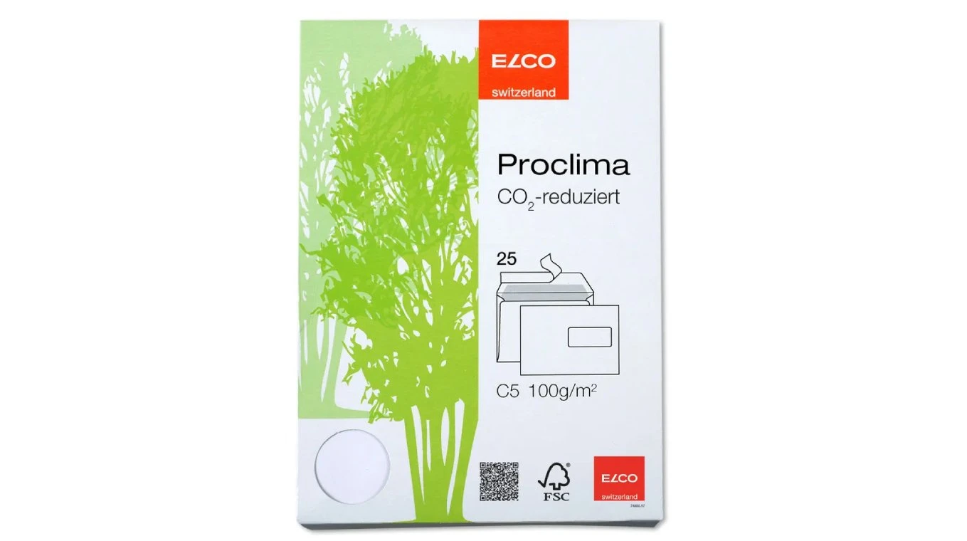 ELCO Briefumschlag Proclima C5, Fenster rechts 25 Stk.