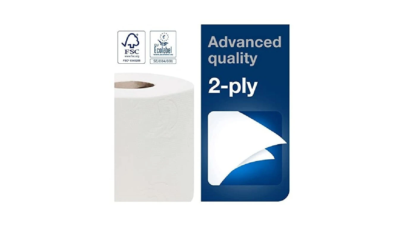 TORK WC-Papier Advanced 2-lagig, weiss, 30 Rollen