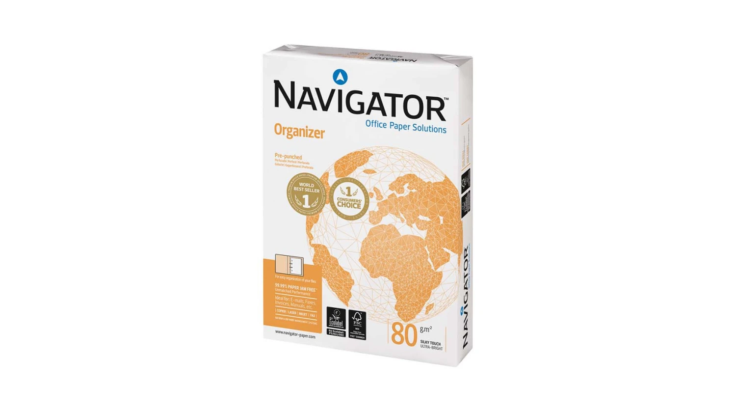 NAVIGATOR Papier copieur Organizer A4, 80 g/m², 500 feuilles